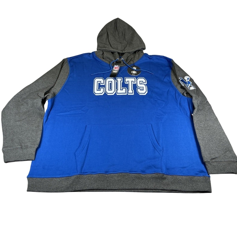 NFL x Darius Rucker Indianapolis Colts Hoodie Blue Gray Mens 3XL Pullover NWT